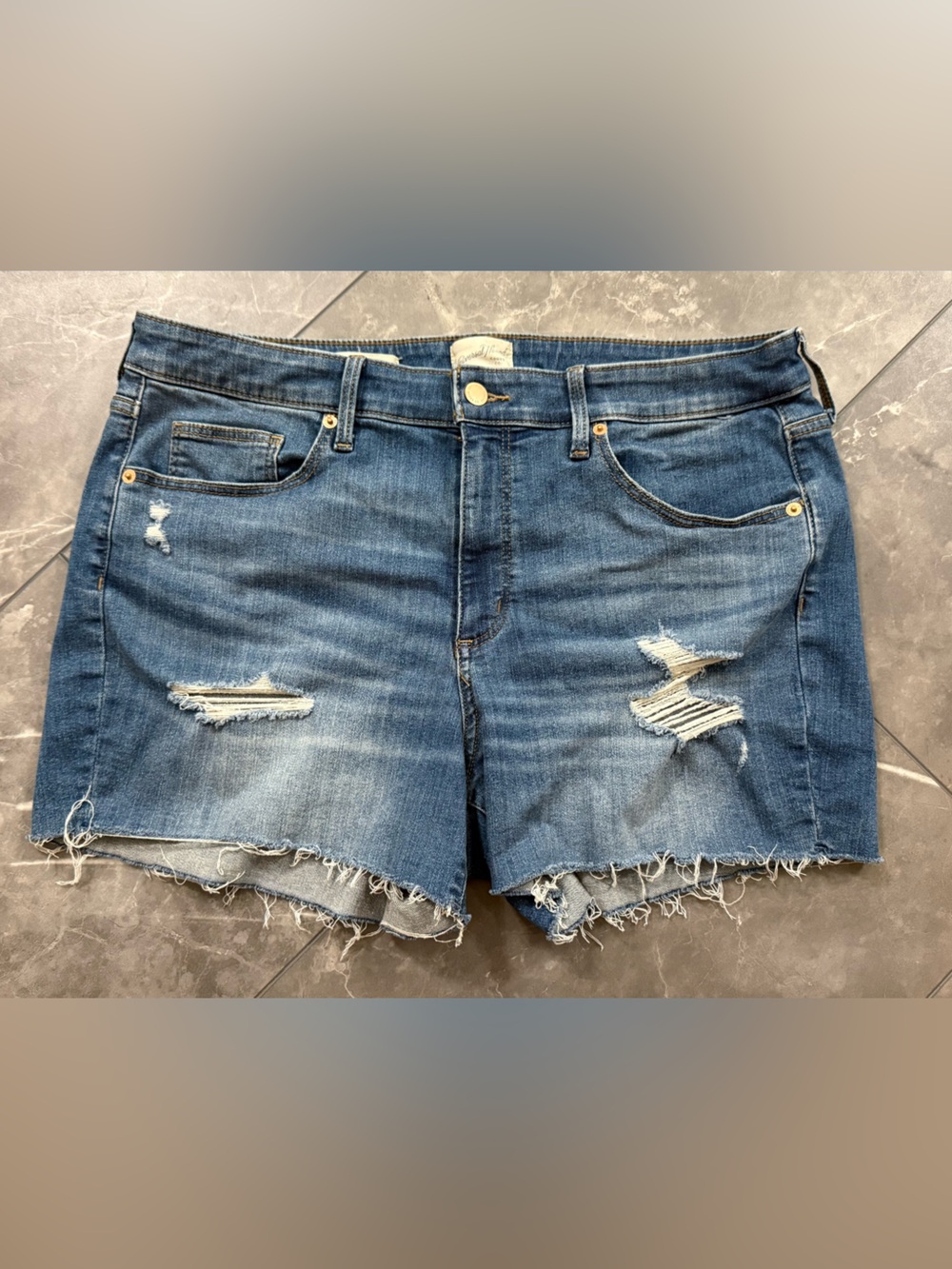 Universal Thread Distressed Blue Denim Cutoff Shorts